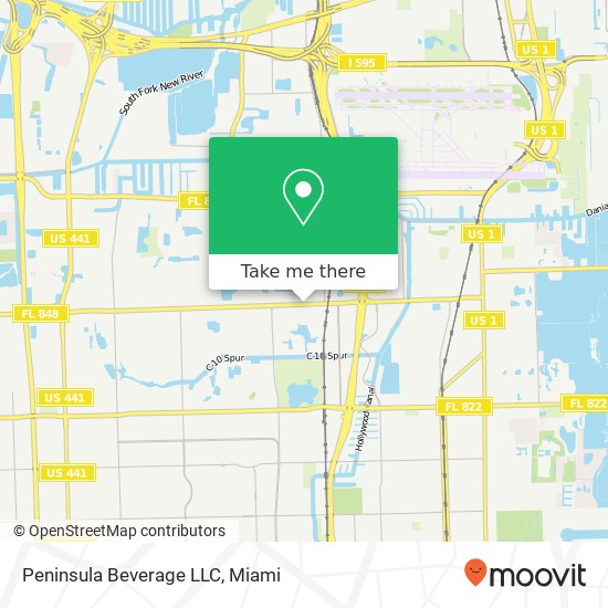 Mapa de Peninsula Beverage LLC