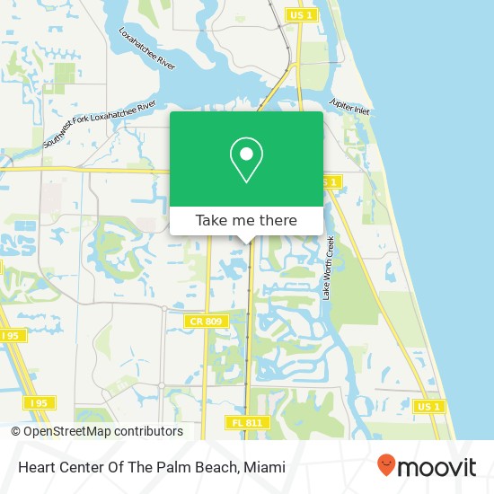 Mapa de Heart Center Of The Palm Beach
