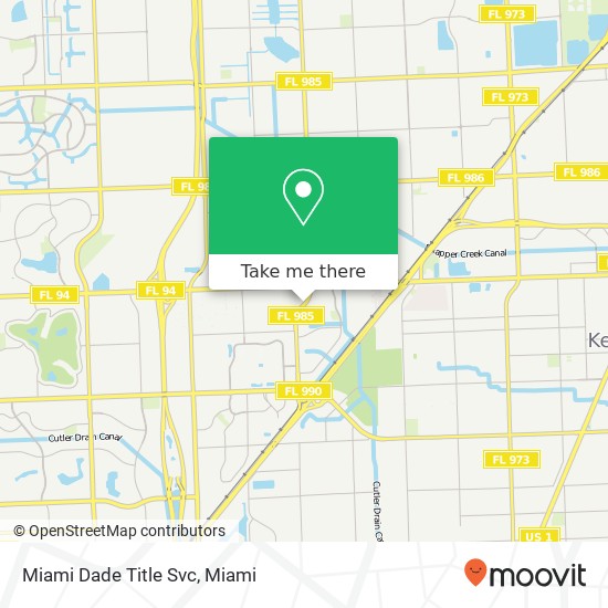 Mapa de Miami Dade Title Svc