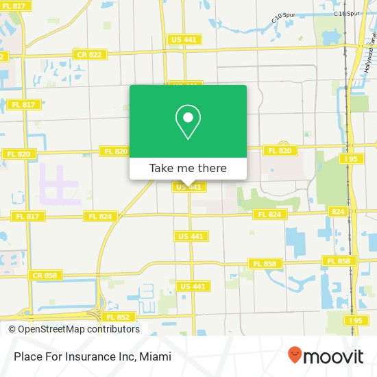 Place For Insurance Inc map