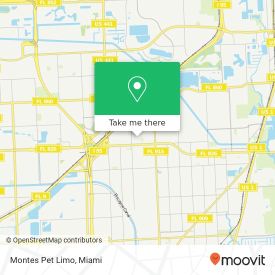 Montes Pet Limo map