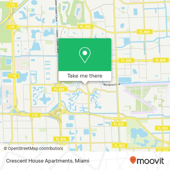 Crescent House Apartments map