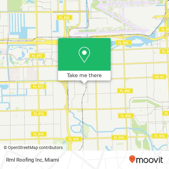 Rml Roofing Inc map