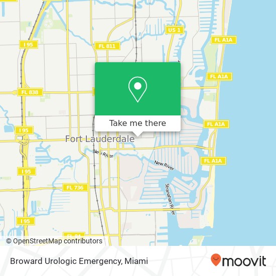 Mapa de Broward Urologic Emergency