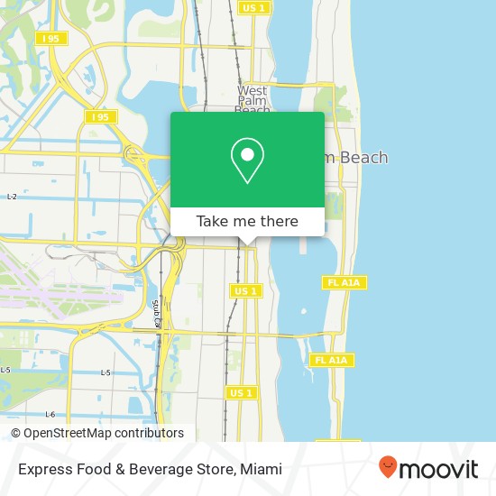 Mapa de Express Food & Beverage Store