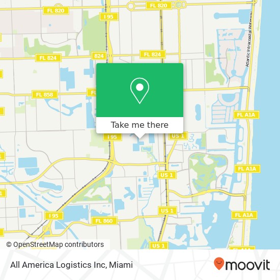 All America Logistics Inc map