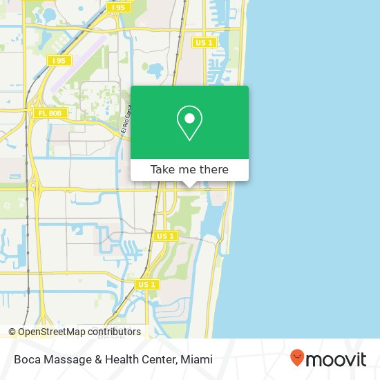 Mapa de Boca Massage & Health Center