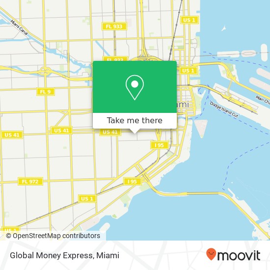 Mapa de Global Money Express