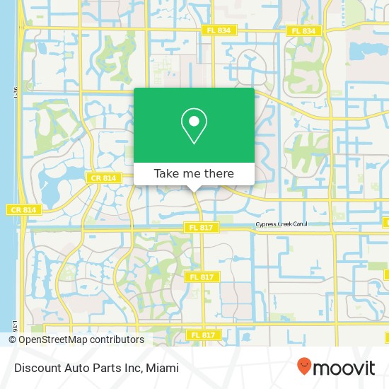 Mapa de Discount Auto Parts Inc