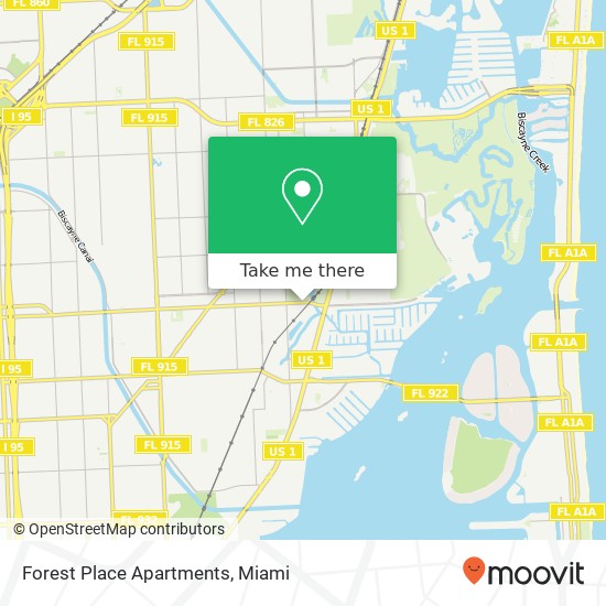 Mapa de Forest Place Apartments