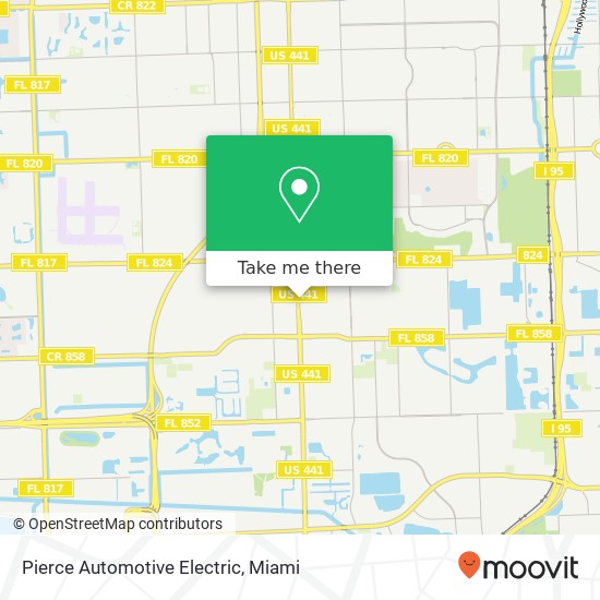 Mapa de Pierce Automotive Electric