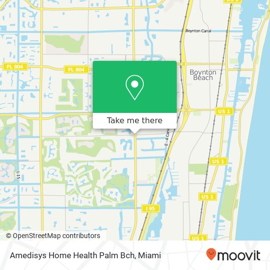 Amedisys Home Health Palm Bch map