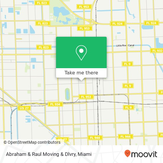 Abraham & Raul Moving & Dlvry map