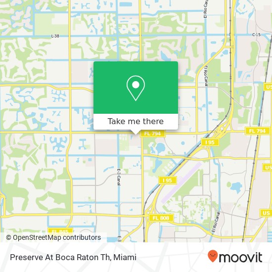 Preserve At Boca Raton Th map