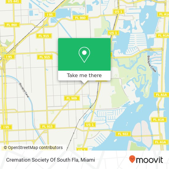 Mapa de Cremation Society Of South Fla