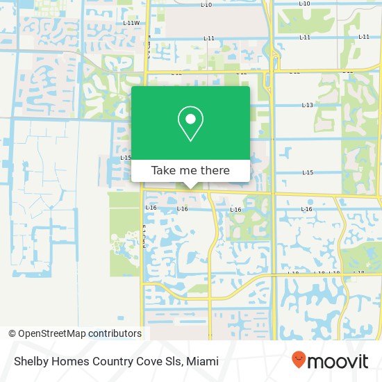 Shelby Homes Country Cove Sls map