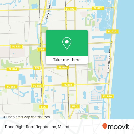 Mapa de Done Right Roof Repairs Inc