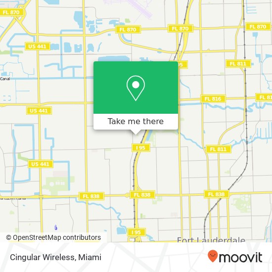 Mapa de Cingular Wireless