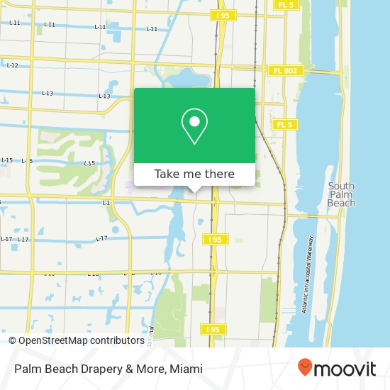 Mapa de Palm Beach Drapery & More
