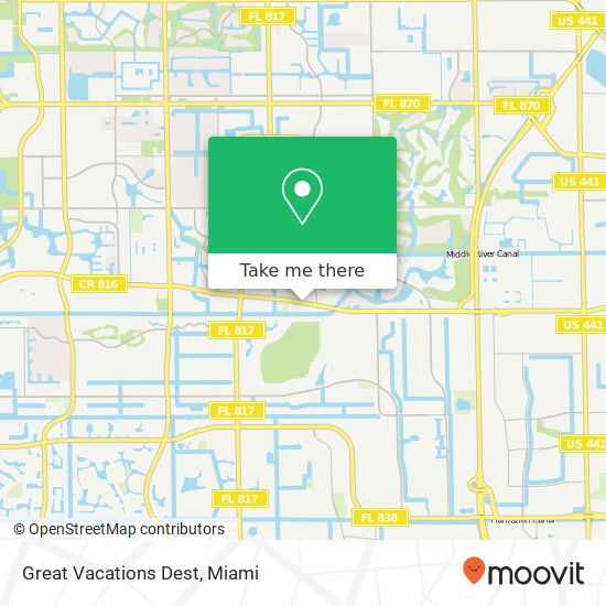 Great Vacations Dest map