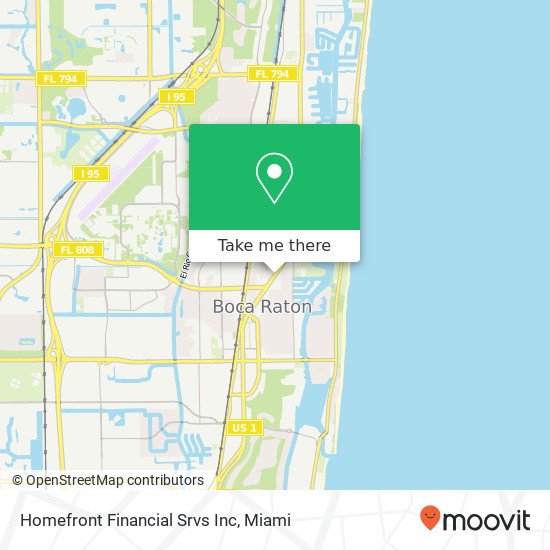 Mapa de Homefront Financial Srvs Inc