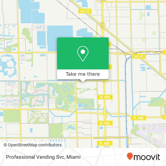 Mapa de Professional Vending Svc