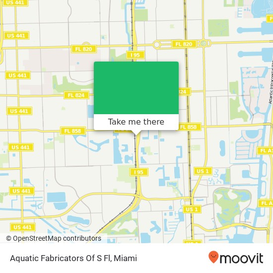 Aquatic Fabricators Of S Fl map