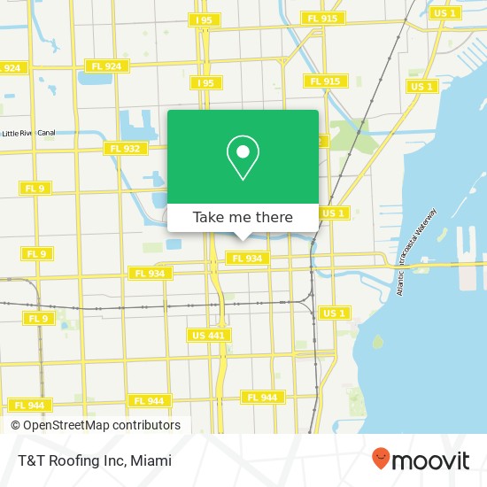 T&T Roofing Inc map