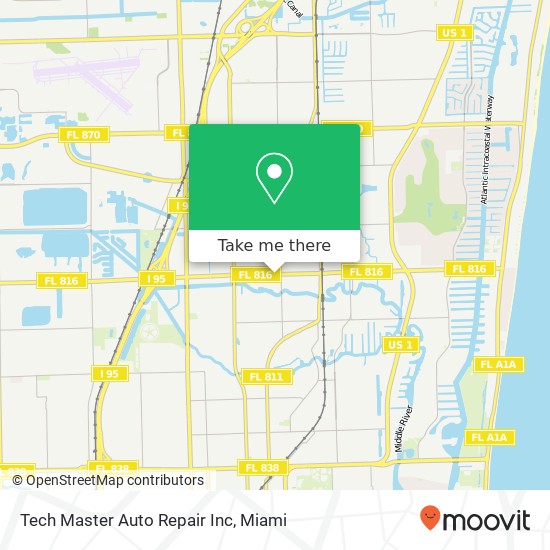 Mapa de Tech Master Auto Repair Inc