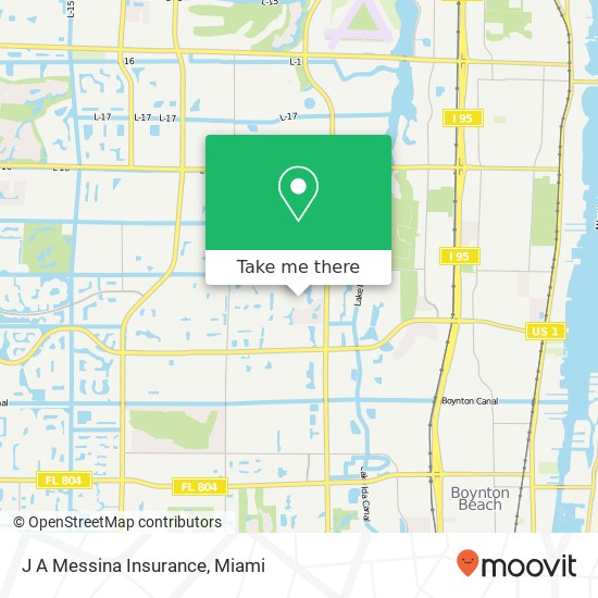 J A Messina Insurance map