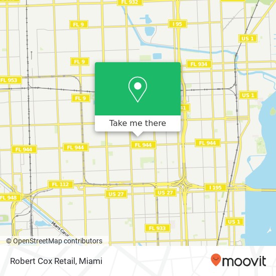 Robert Cox Retail map