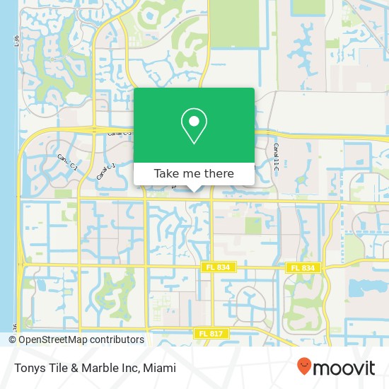 Mapa de Tonys Tile & Marble Inc
