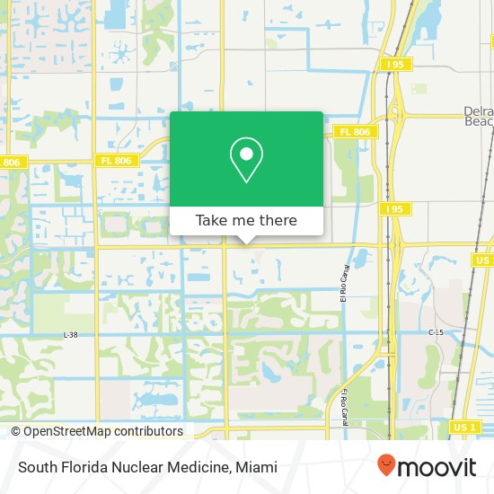 Mapa de South Florida Nuclear Medicine