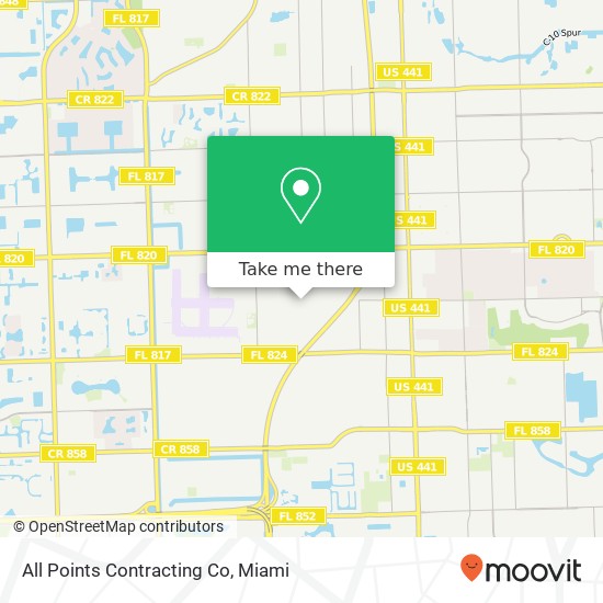 All Points Contracting Co map