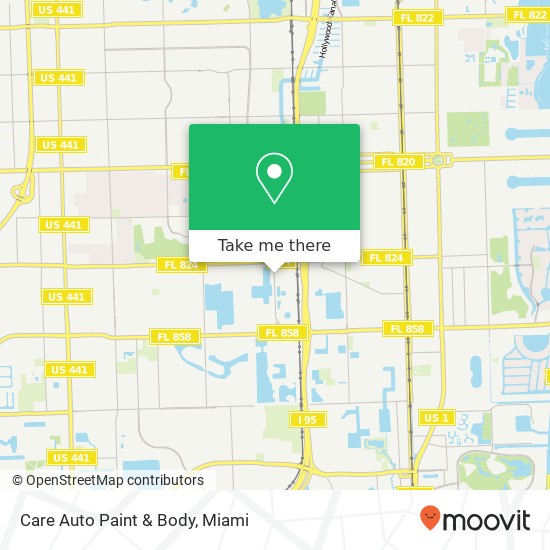 Care Auto Paint & Body map