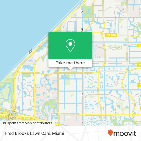 Fred Brooks Lawn Care map