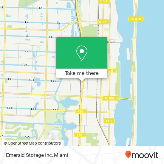 Mapa de Emerald Storage Inc