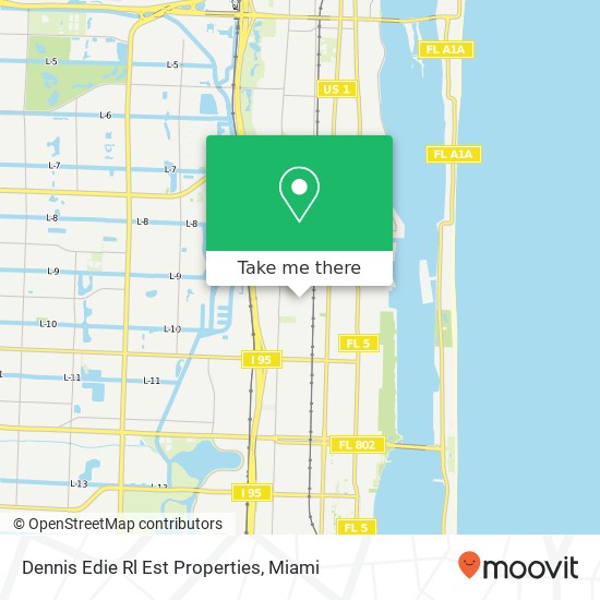 Mapa de Dennis Edie Rl Est Properties