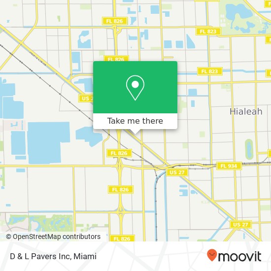 D & L Pavers Inc map