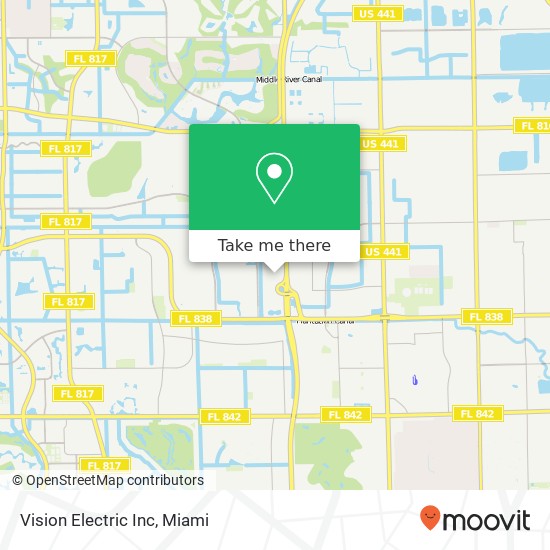 Vision Electric Inc map