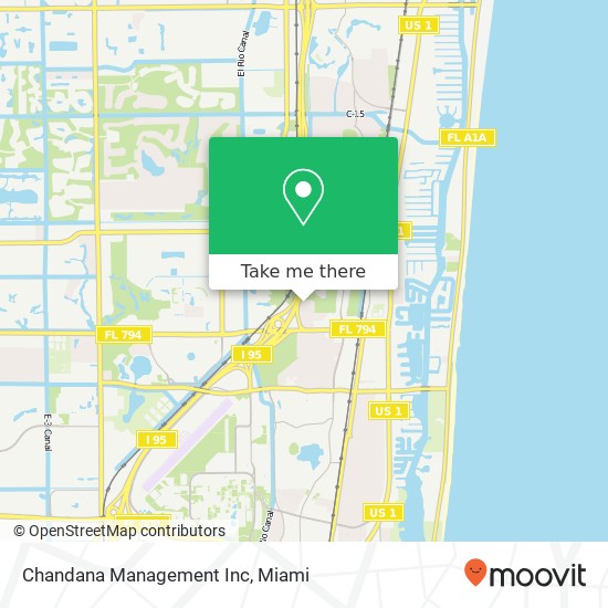 Chandana Management Inc map