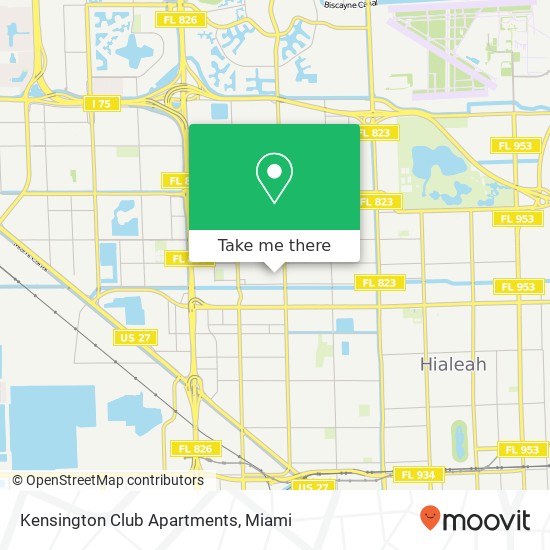 Mapa de Kensington Club Apartments