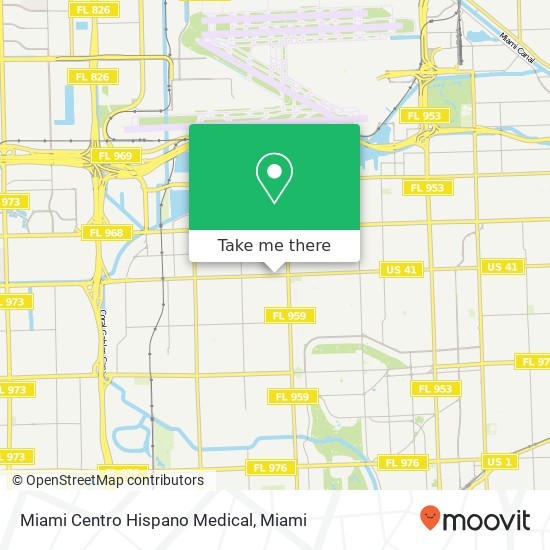 Miami Centro Hispano Medical map