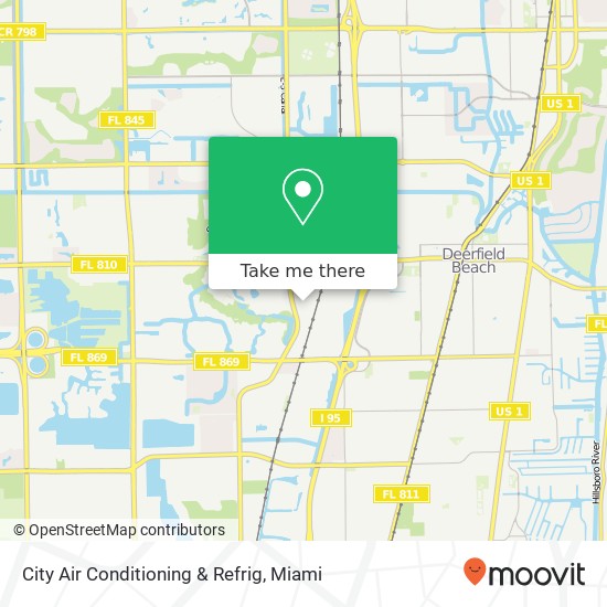 City Air Conditioning & Refrig map