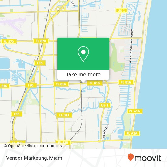 Vencor Marketing map