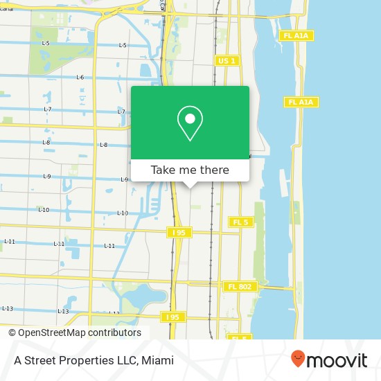 A Street Properties LLC map