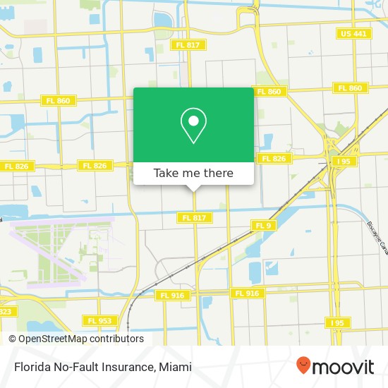 Mapa de Florida No-Fault Insurance