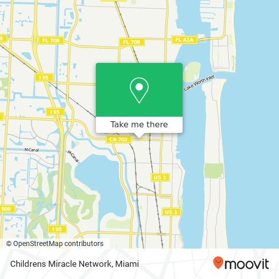 Mapa de Childrens Miracle Network