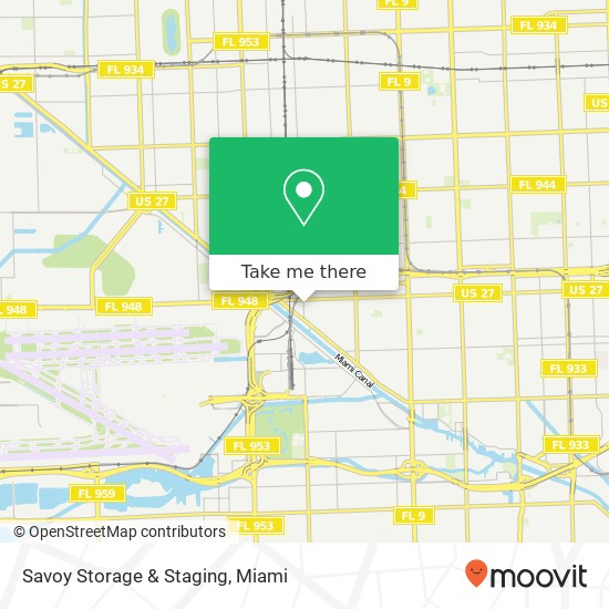 Savoy Storage & Staging map