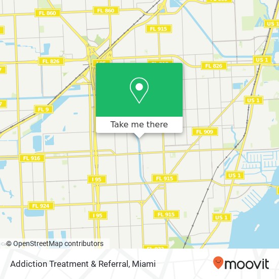 Addiction Treatment & Referral map